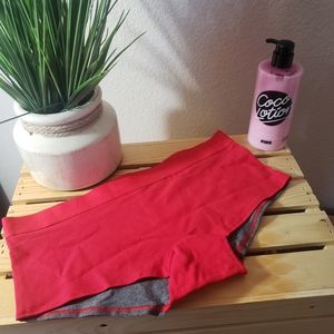 NWT PINK LOGO BOY SHORT